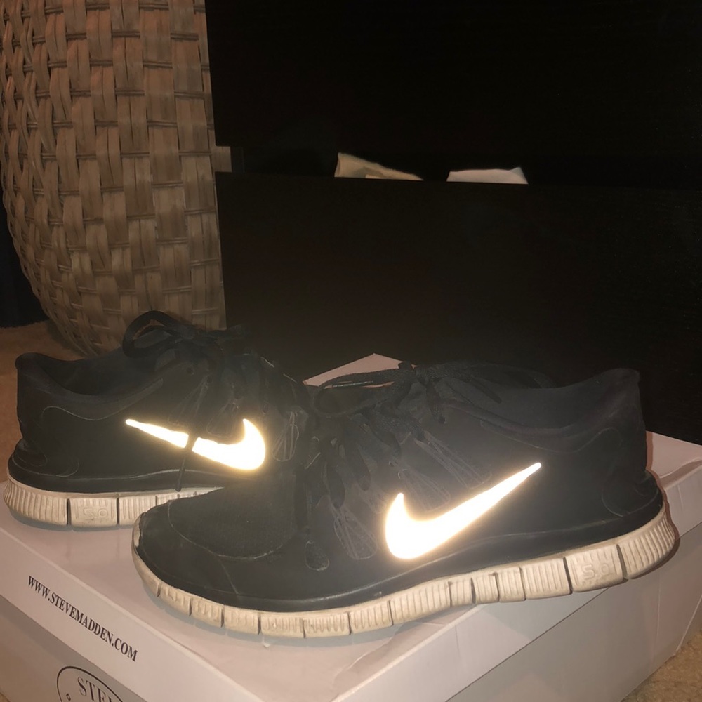 Nike black running shoes
